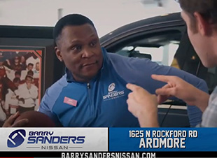 Barry Sanders Nissan Ad